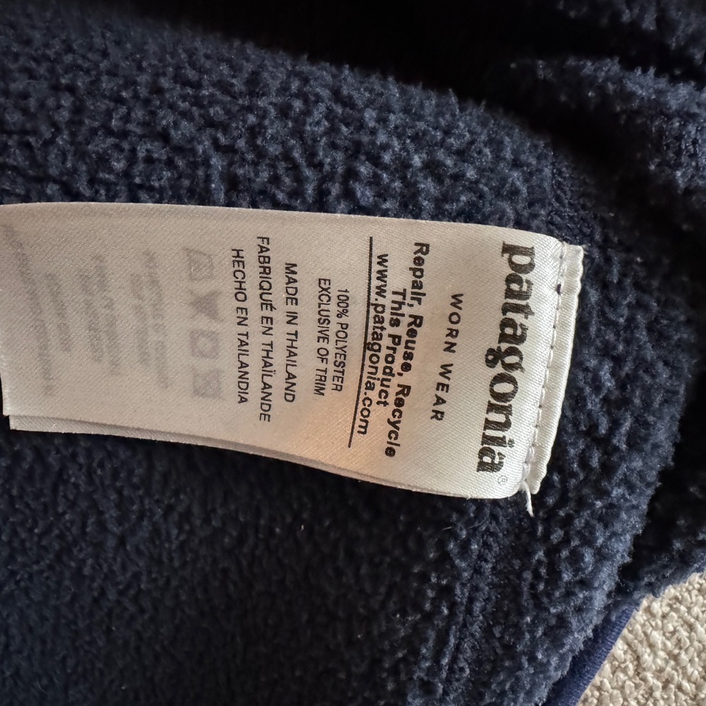 Patagonia Dark Blue Quarter-Zip Fleece - Picture 4 of 4